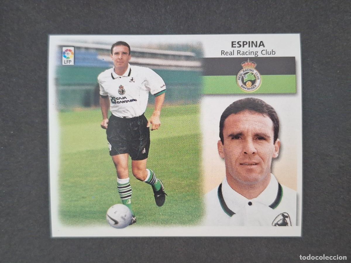 Cromos de f&uacute;tbol: L5 ESPINA RACING DE SANTANDER FICHAJE 7 LIGA ESTE 1999 2000 99 00 NUNCA PEGADO SIN PEGAR