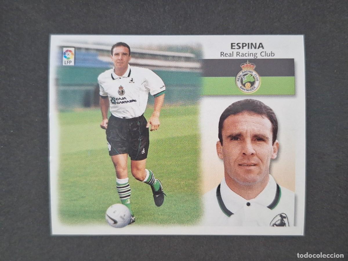 Cromos de f&uacute;tbol: L5 ESPINA RACING DE SANTANDER FICHAJE 7 LIGA ESTE 1999 2000 99 00 NUNCA PEGADO SIN PEGAR
