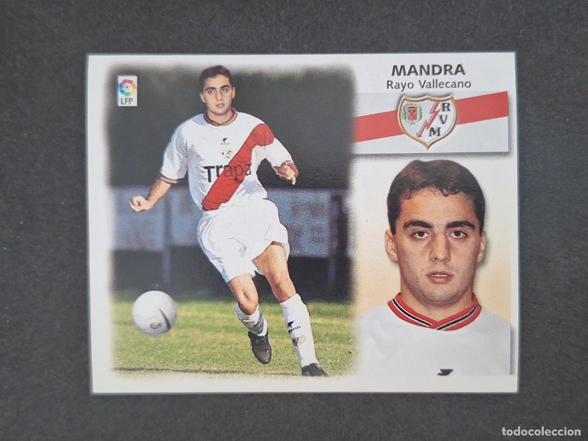 Cromos de f&uacute;tbol: L5 MANDRA RAYO VALLECANO FICHAJE 9 BIS LIGA ESTE 1999 2000 99 00 NUNCA PEGADO SIN PEGAR