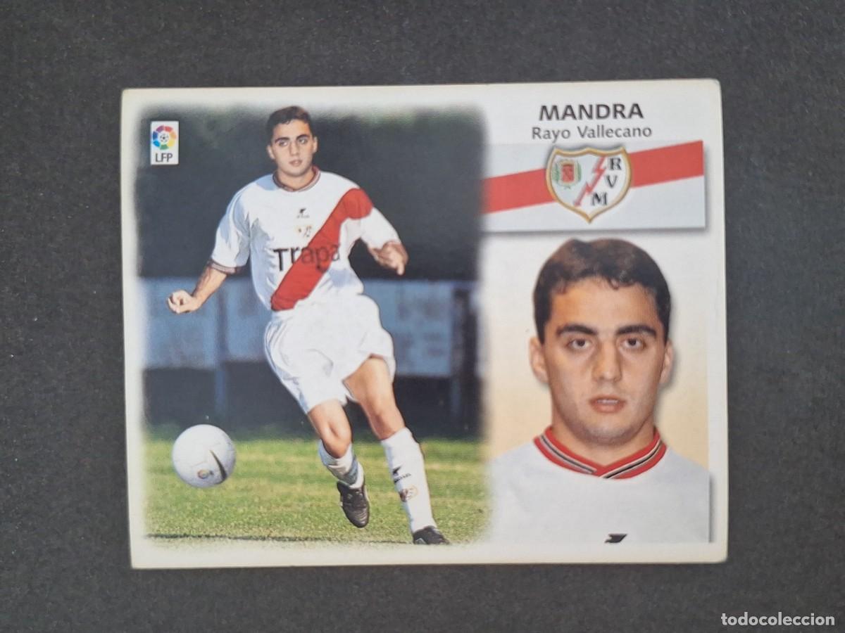 Cromos de f&uacute;tbol: L5 MANDRA RAYO VALLECANO FICHAJE 9 BIS LIGA ESTE 1999 2000 99 00 NUNCA PEGADO SIN PEGAR