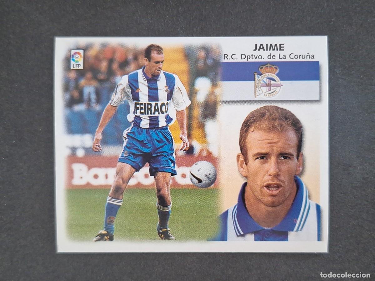 Cromos de f&uacute;tbol: L5 JAIME DEPORTIVO DE LA CORU&Ntilde;A FICHAJE 10 LIGA ESTE 1999 2000 99 00 NUNCA PEGADO SIN PEGAR