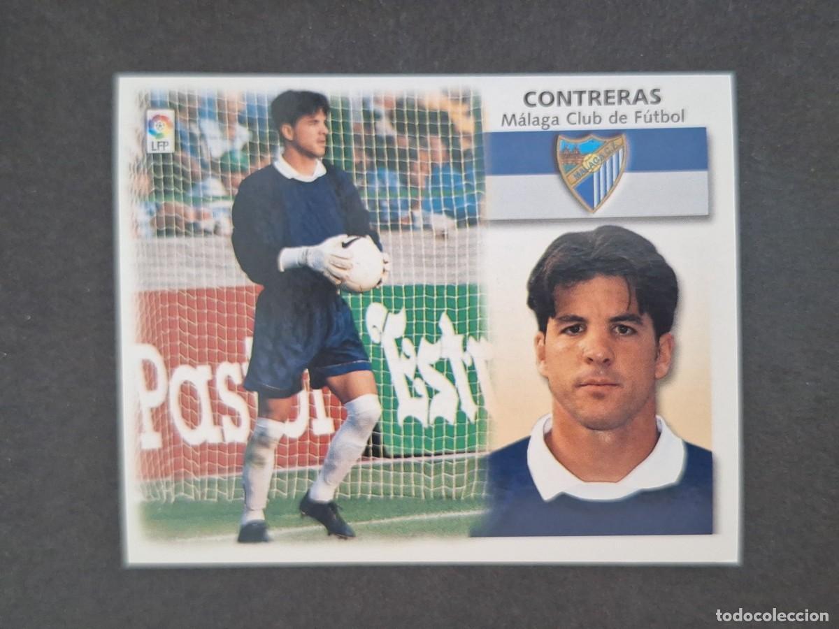 Cromos de f&uacute;tbol: L5 CONTRERAS MALAGA C. F. FICHAJE 13 LIGA ESTE 1999 2000 99 00 NUNCA PEGADO SIN PEGAR