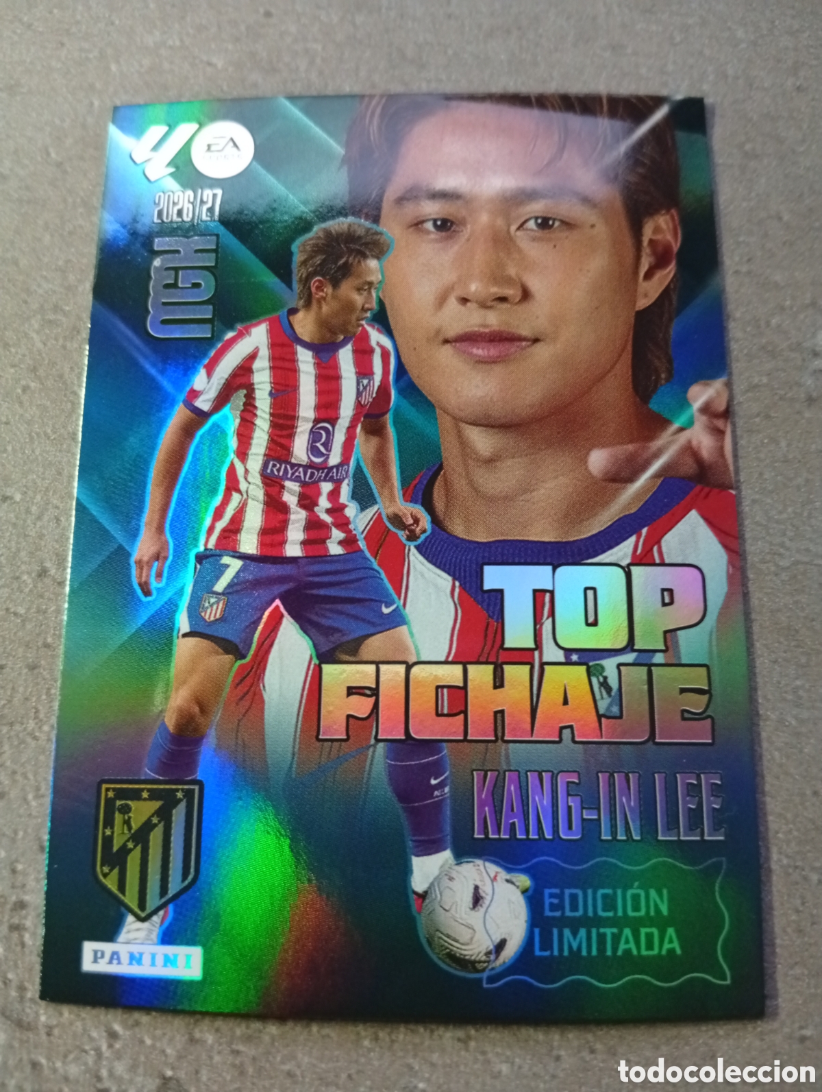 Cromos de f&uacute;tbol: V EDICI&Oacute;N LIMITADA KANG-IN LEE ATL&Eacute;TICO MADRID MGK 2026/27 MEGACRACKS 2026 2027