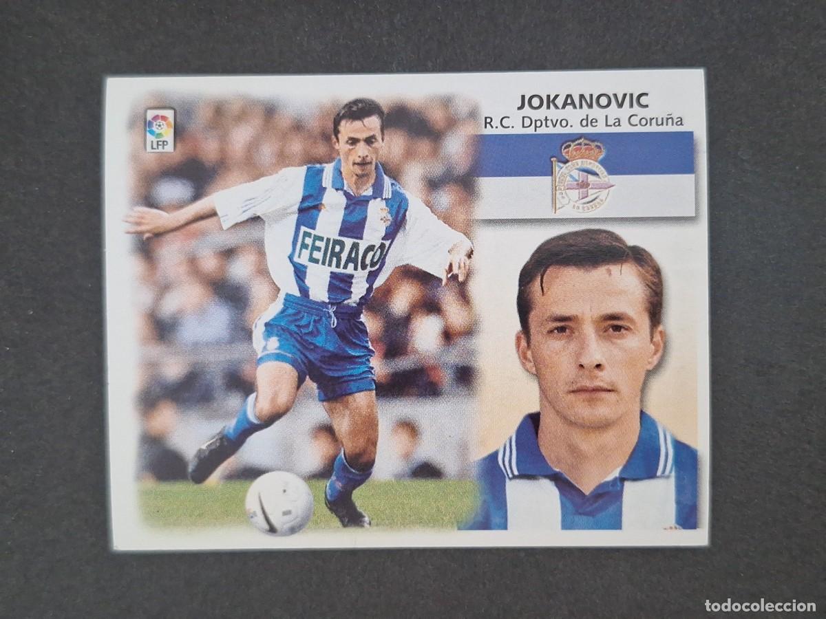 Cromos de f&uacute;tbol: L5 JOKANOVIC DEPORTIVO DE LA CORU&Ntilde;A FICHAJE 18 LIGA ESTE 1999 2000 99 00 NUNCA PEGADO SIN PEGAR