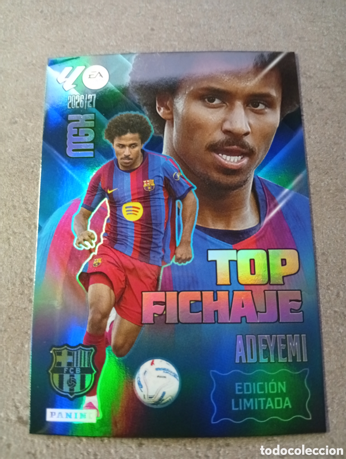 Football Stickers: V EDICI&Oacute;N LIMITADA ADEYEMI FC BARCELONA MGK 2026/27 MEGACRACKS 2026 2027