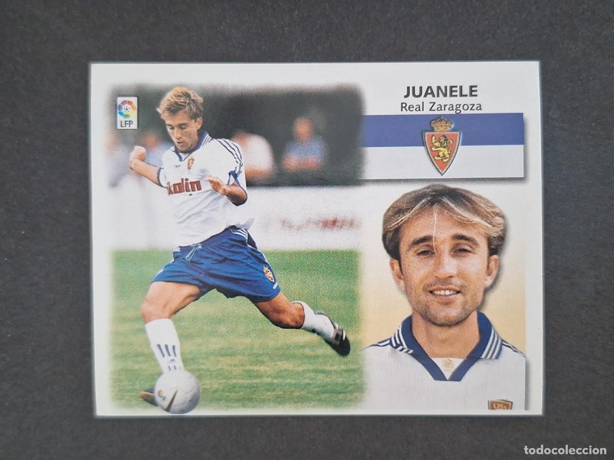Cromos de f&uacute;tbol: L5 JUANELE REAL ZARAGOZA FICHAJE 27 LIGA ESTE 1999 2000 99 00 NUNCA PEGADO SIN PEGAR