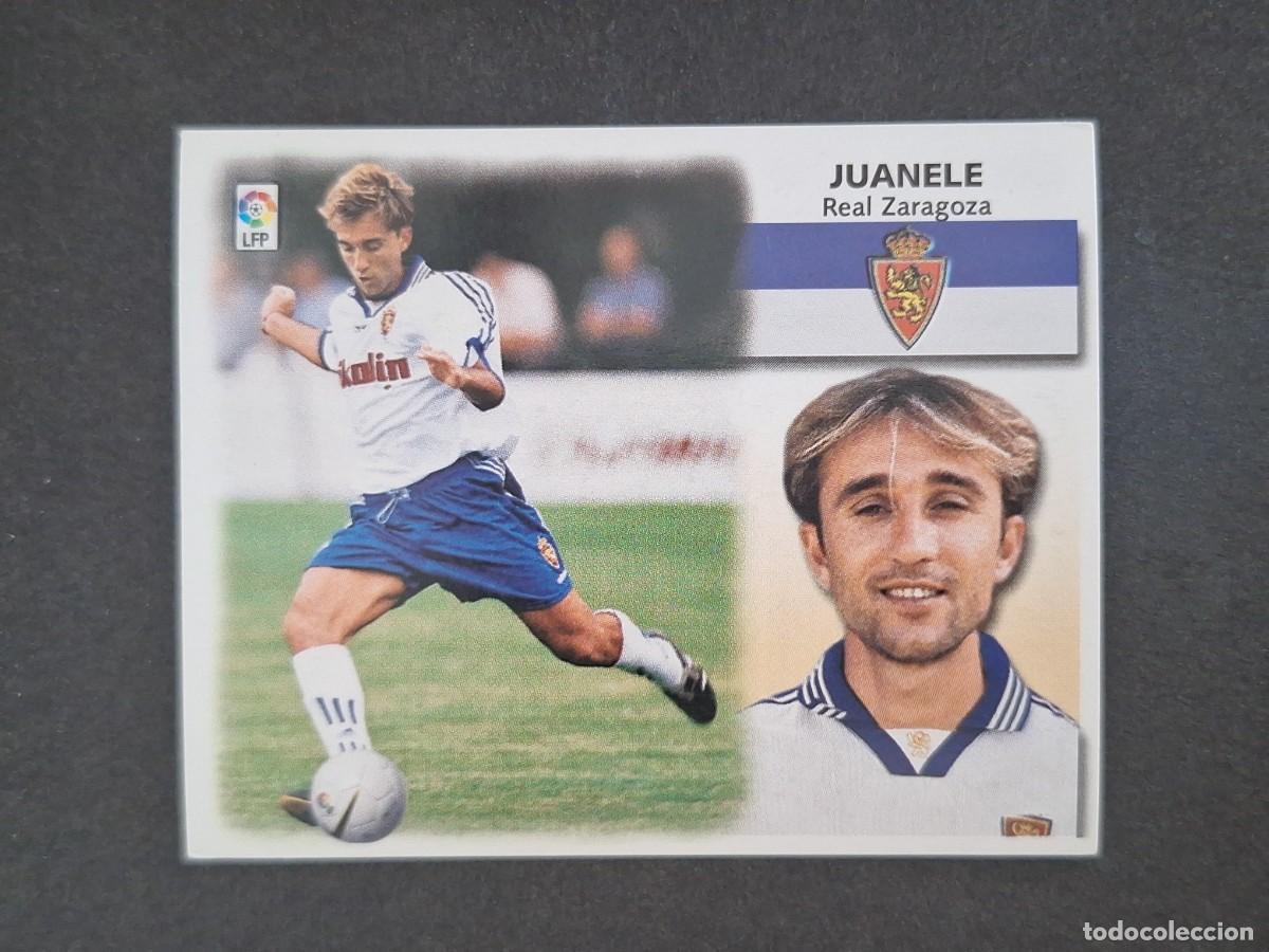Cromos de f&uacute;tbol: L5 JUANELE REAL ZARAGOZA FICHAJE 27 LIGA ESTE 1999 2000 99 00 NUNCA PEGADO SIN PEGAR