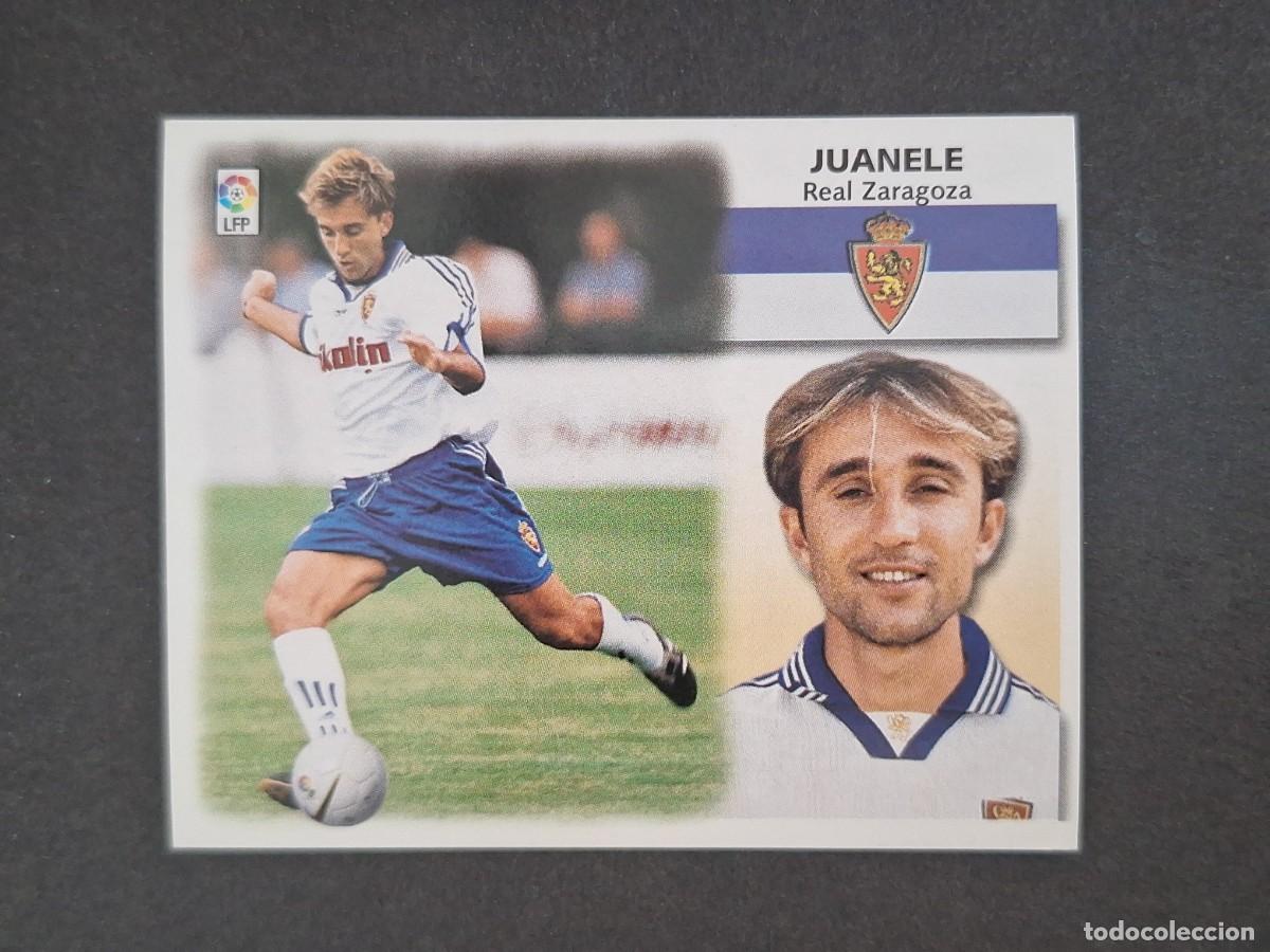 Cromos de f&uacute;tbol: L5 JUANELE REAL ZARAGOZA FICHAJE 27 LIGA ESTE 1999 2000 99 00 NUNCA PEGADO SIN PEGAR