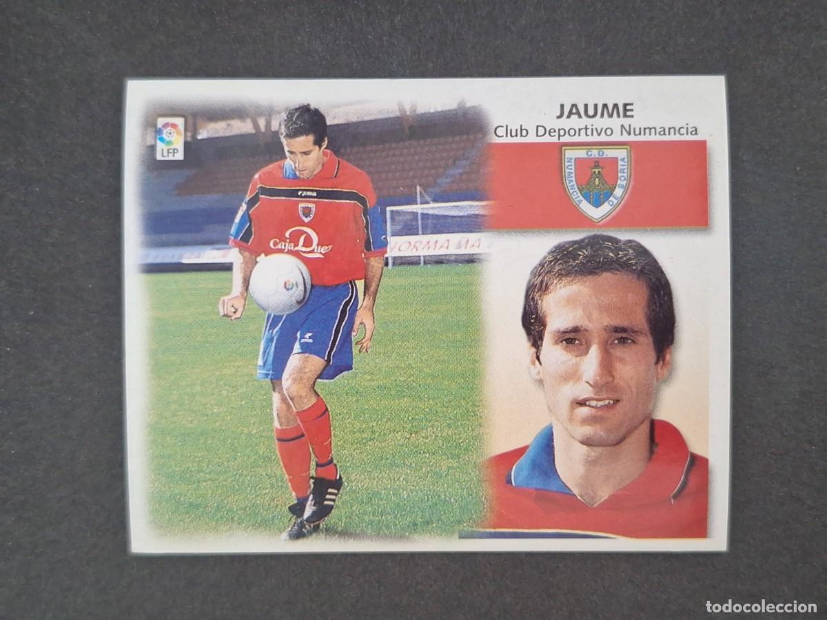 Cromos de f&uacute;tbol: L5 JAUME C. D. NUMANCIA FICHAJE 30 LIGA ESTE 1999 2000 99 00 NUNCA PEGADO SIN PEGAR