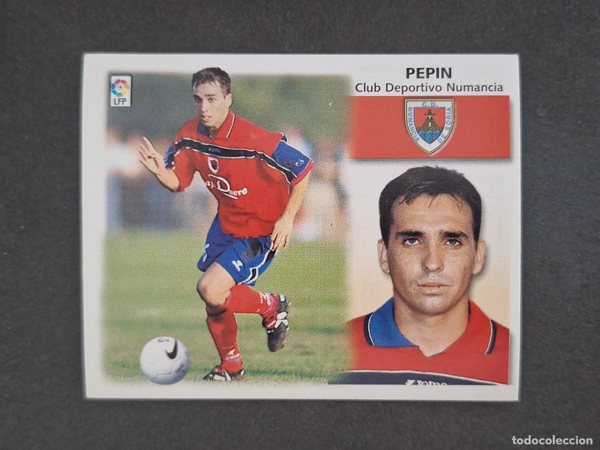 Cromos de f&uacute;tbol: L5 PEPIN C. D. NUMANCIA FICHAJE 31 LIGA ESTE 1999 2000 99 00 NUNCA PEGADO SIN PEGAR