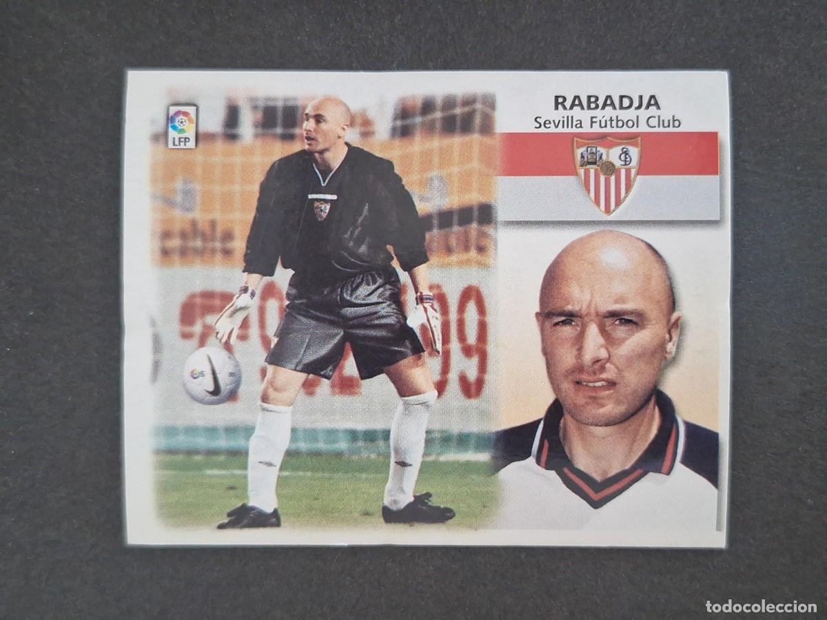 Cromos de f&uacute;tbol: L5 RABADJA SEVILLA F. C. FICHAJE 35 LIGA ESTE 1999 2000 99 00 NUNCA PEGADO SIN PEGAR