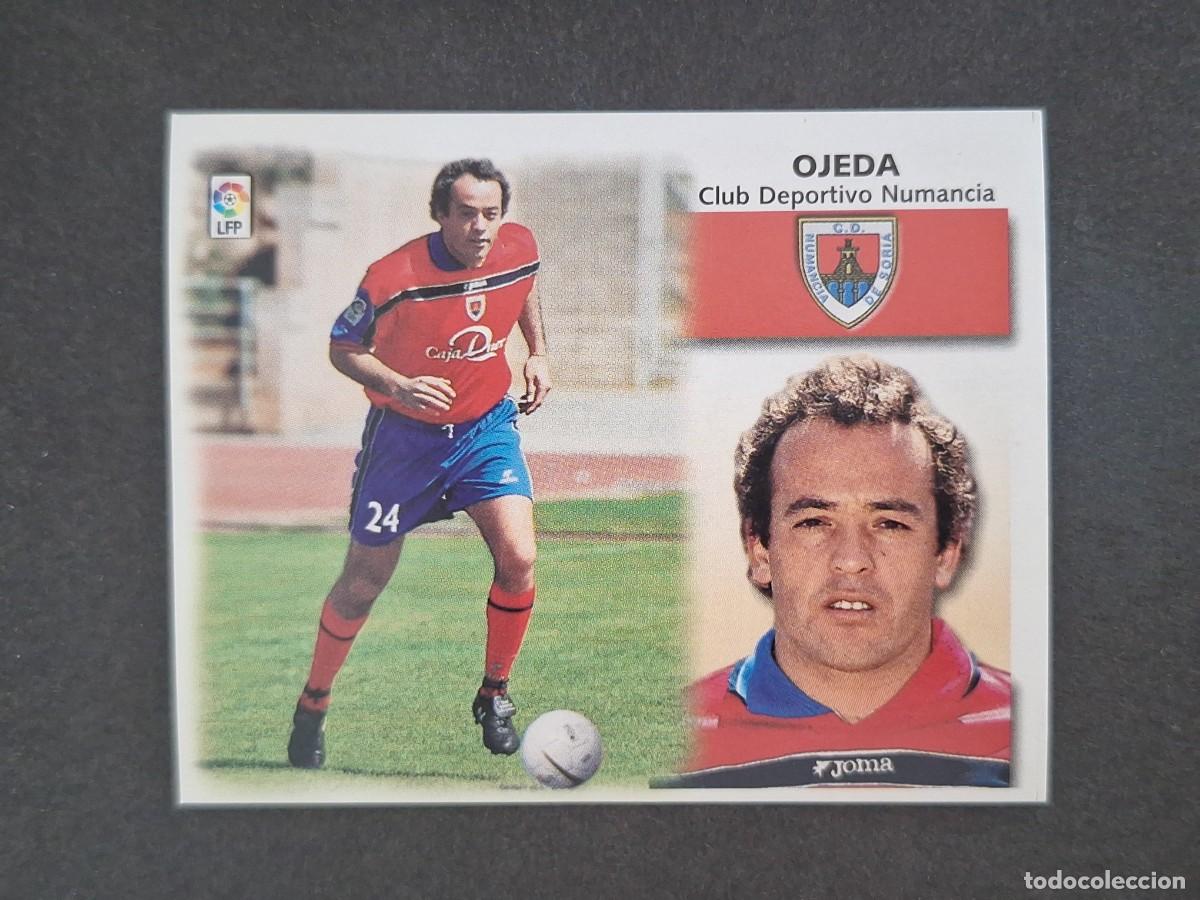 Cromos de f&uacute;tbol: L5 OJEDA C. D. NUMANCIA FICHAJE 36 LIGA ESTE 1999 2000 99 00 NUNCA PEGADO SIN PEGAR