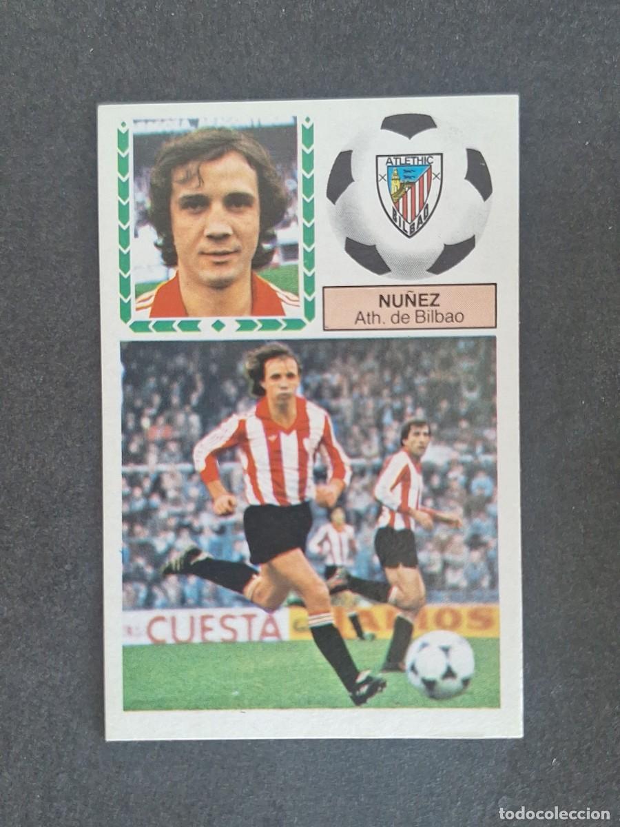 Cromos de f&uacute;tbol: L5 NU&Ntilde;EZ ATHLETIC CLUB DE BILBAO LIGA ESTE 1983 1984 83 84 NUNCA PEGADO SIN PEGAR