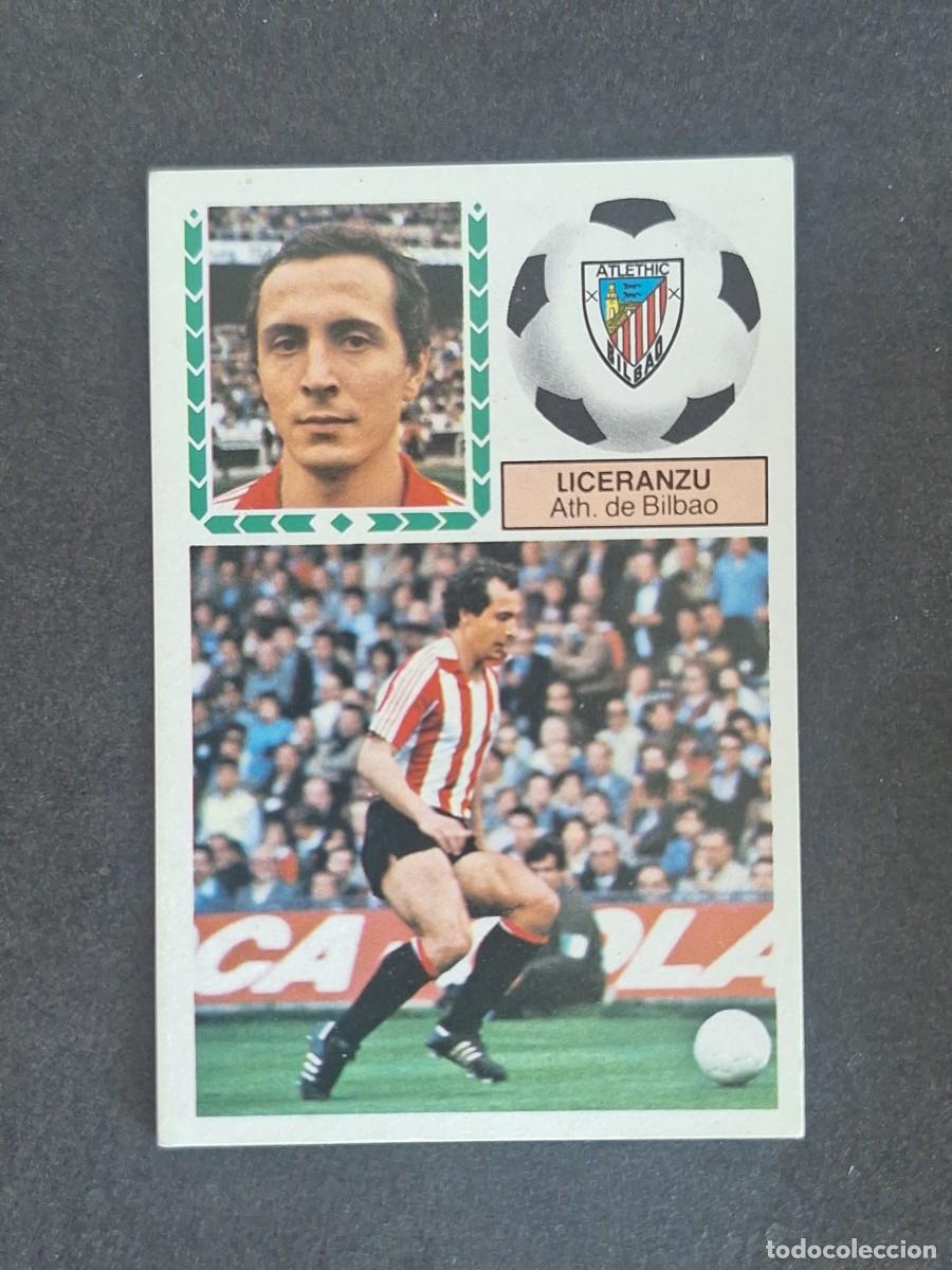 Cromos de f&uacute;tbol: L5 LICERANZU ATHLETIC CLUB DE BILBAO LIGA ESTE 1983 1984 83 84 NUNCA PEGADO SIN PEGAR