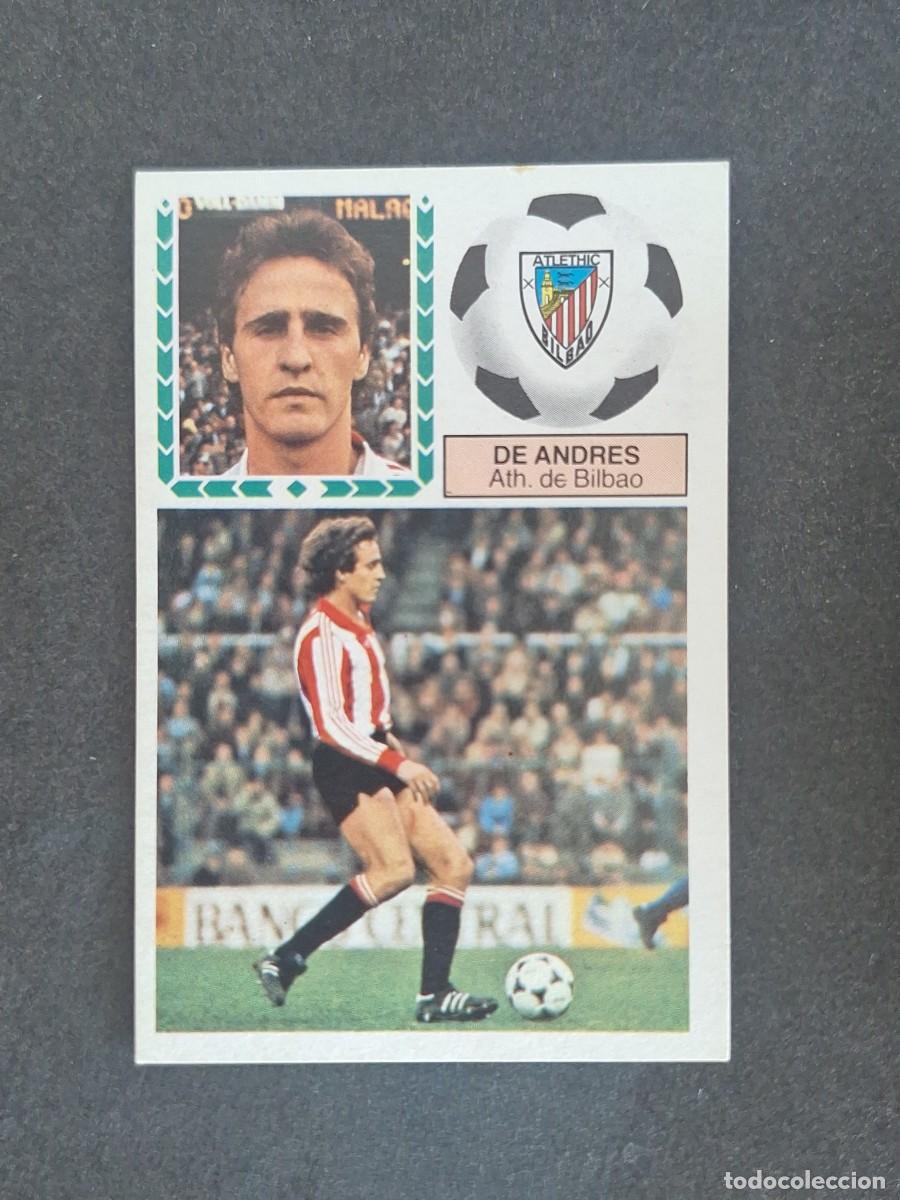 Cromos de f&uacute;tbol: L5 DE ANDRES ATHLETIC CLUB DE BILBAO LIGA ESTE 1983 1984 83 84 NUNCA PEGADO SIN PEGAR