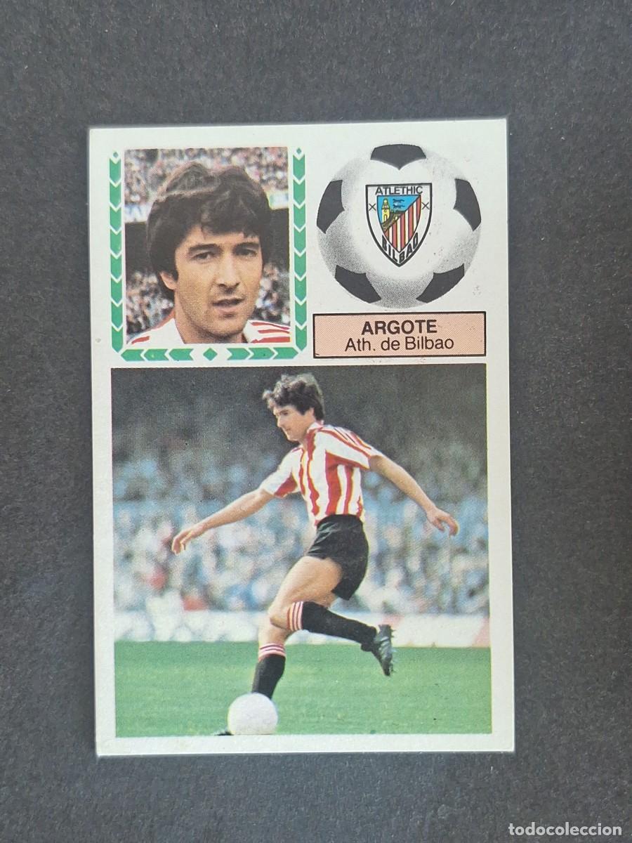 Figurine di Calcio: L5 ARGOTE ATHLETIC CLUB DE BILBAO LIGA ESTE 1983 1984 83 84 NUNCA PEGADO SIN PEGAR