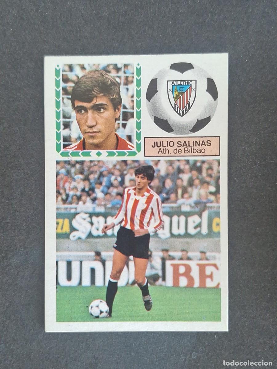 Cromos de f&uacute;tbol: L5 JULIO SALINAS ATHLETIC CLUB DE BILBAO LIGA ESTE 1983 1984 83 84 NUNCA PEGADO SIN PEGAR
