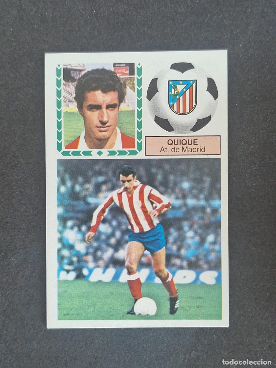 Cromos de f&uacute;tbol: L5 QUIQUE ATLETICO DE MADRID LIGA ESTE 1983 1984 83 84 NUNCA PEGADO SIN PEGAR