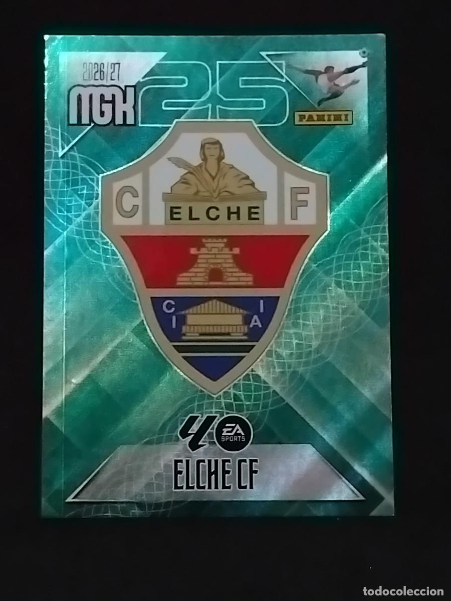 Fu&szlig;ball-Sticker: ESCUDO ELCHE CF 145 - LALIGA PANINI MGK MEGACRACKS 2026-27 2026 2027 Mega cracks trading cards
