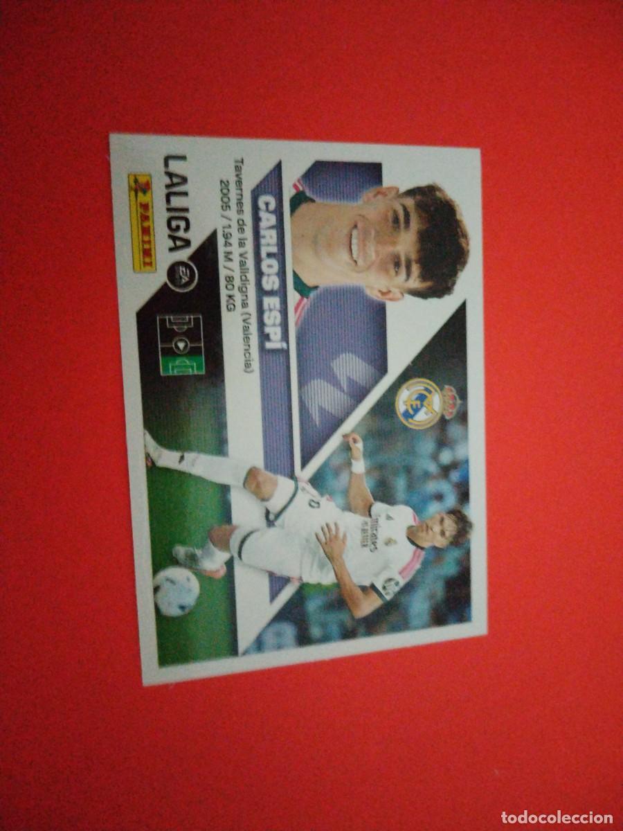 Cromos de f&uacute;tbol: ESTE 2026 2027 COLOCA 17 BIS CARLOS ESPI DEL REAL MADRID
