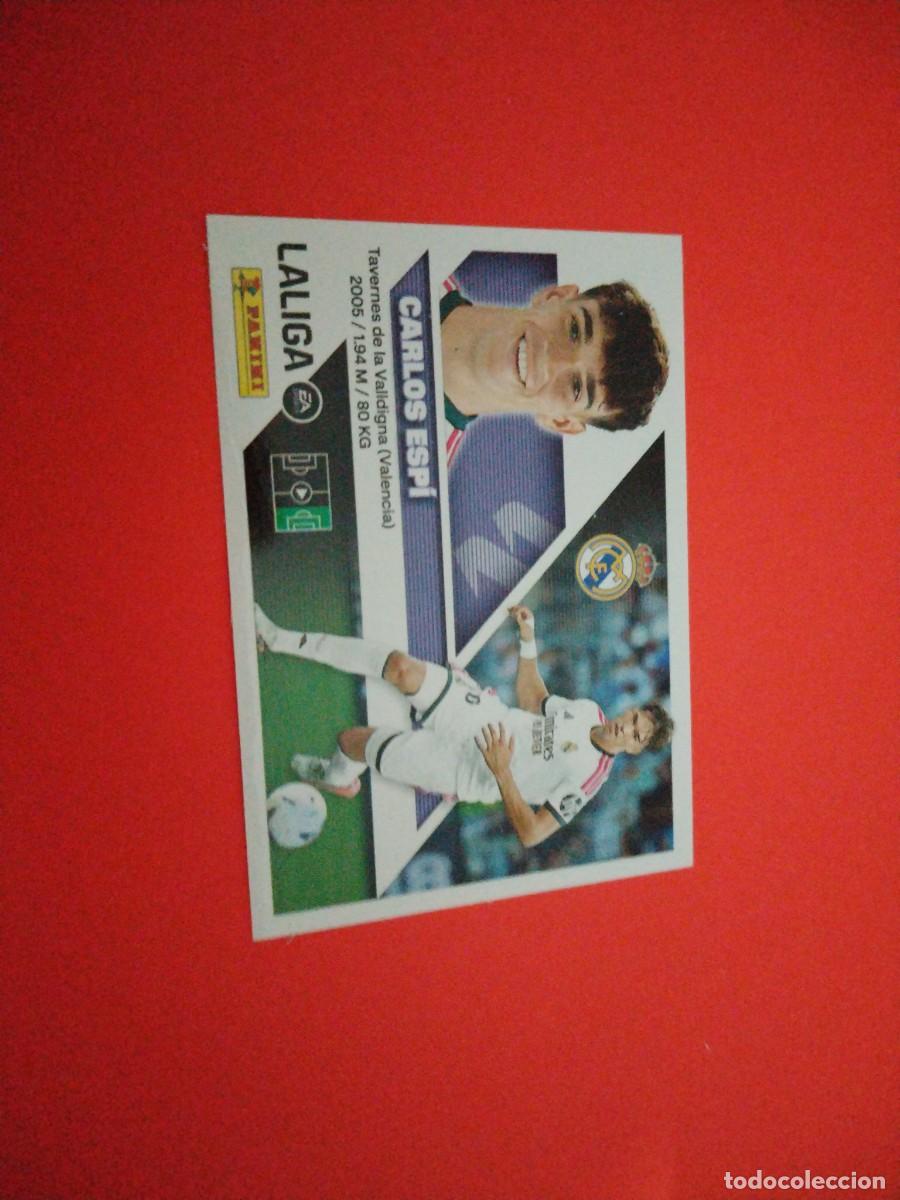 Cromos de f&uacute;tbol: ESTE 2026 2027 COLOCA 17 BIS CARLOS ESPI DEL REAL MADRID