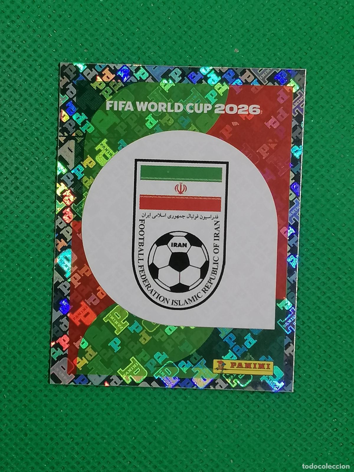 Cromos de f&uacute;tbol: IRN 1 IRN1 ESCUDO IRAN ⚽ PANINI FIFA MUNDIAL WORLD CUP 26 2026 STICKER ⚽