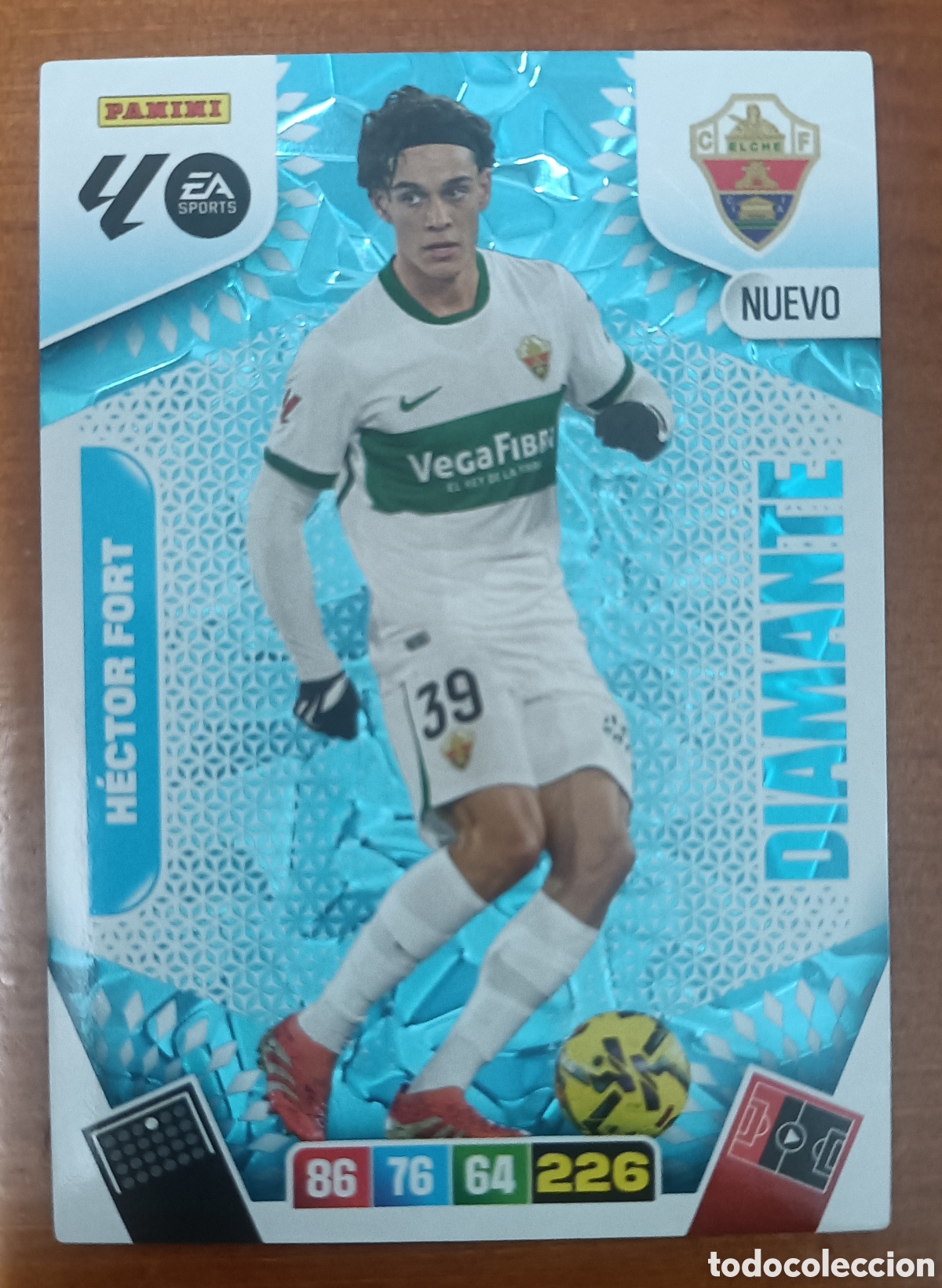 Cromos de f&uacute;tbol: H&eacute;ctor Fort Elche Nuevo Diamante Andr&eacute; 25/26