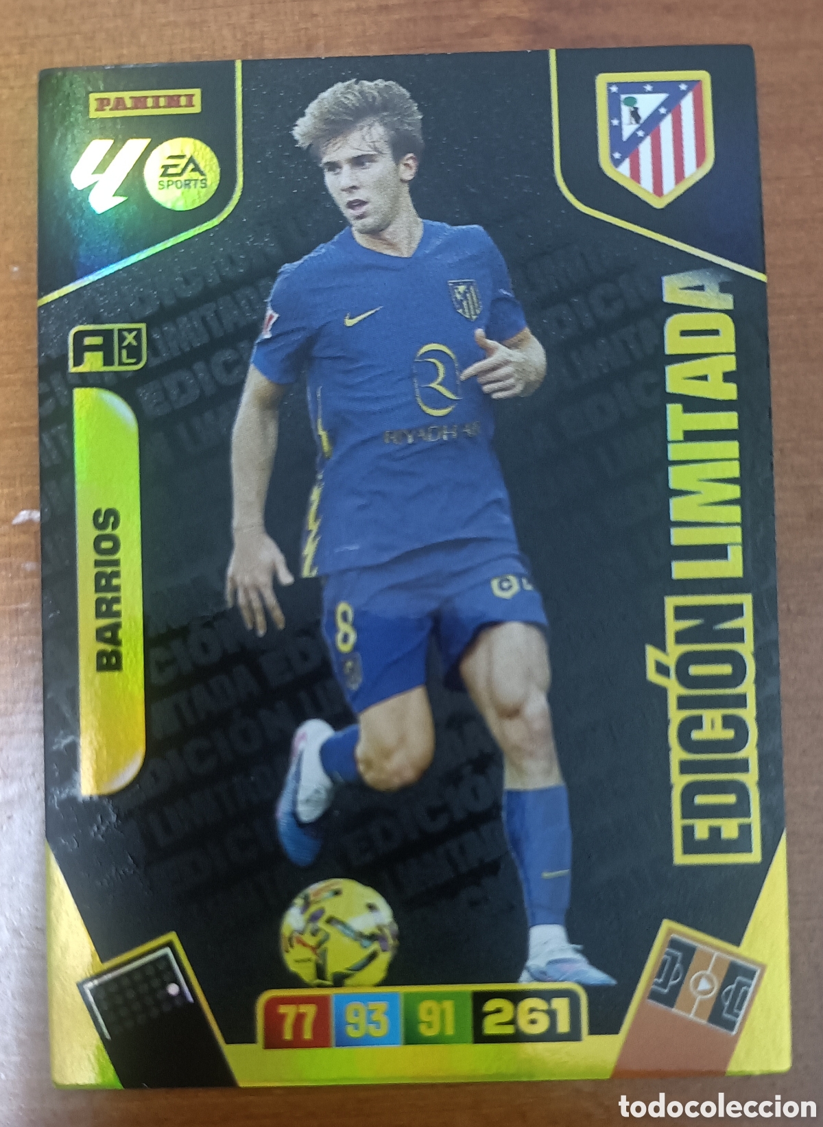 Cromos de f&uacute;tbol: Barrios Atletico de Madrid Edici&oacute;n Limitada Adrenalyn 25/26