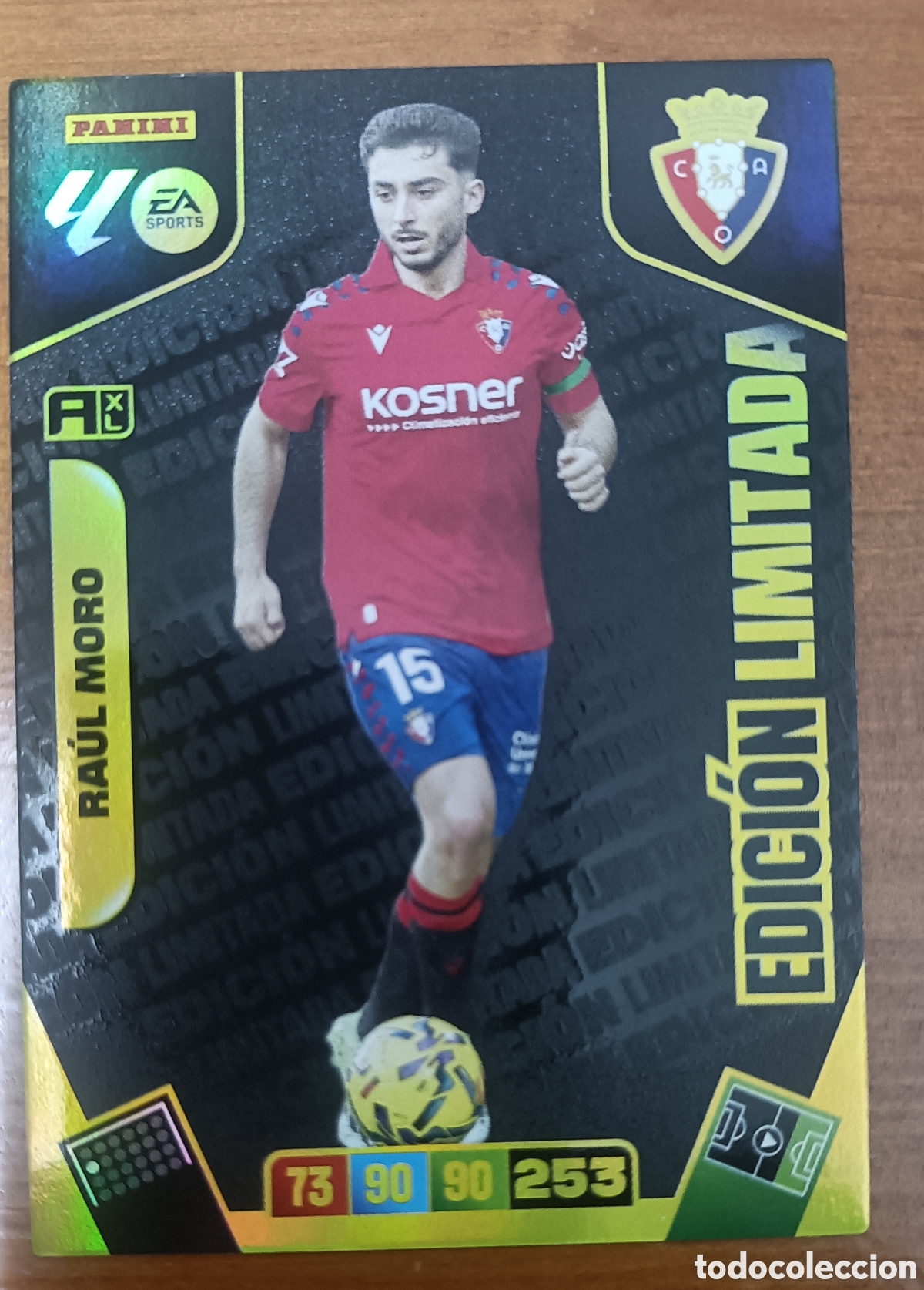 Cromos de f&uacute;tbol: Ra&uacute;l Moro Osasuna Edici&oacute;n Limitada Adrenalyn 25/26