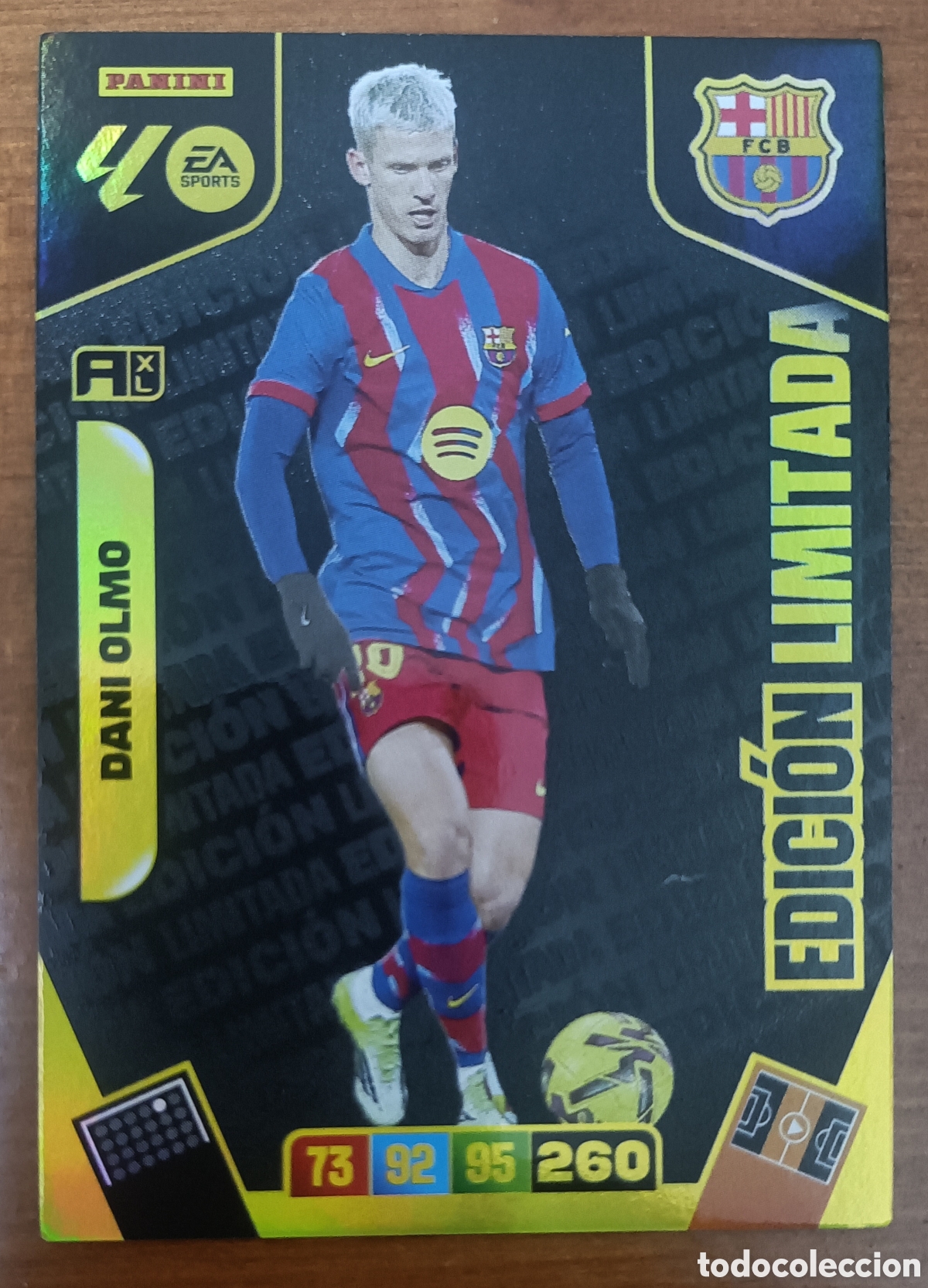 Cromos de f&uacute;tbol: Dani Olmo FC Barcelona Edici&oacute;n Limitada Adrenalyn 25/26