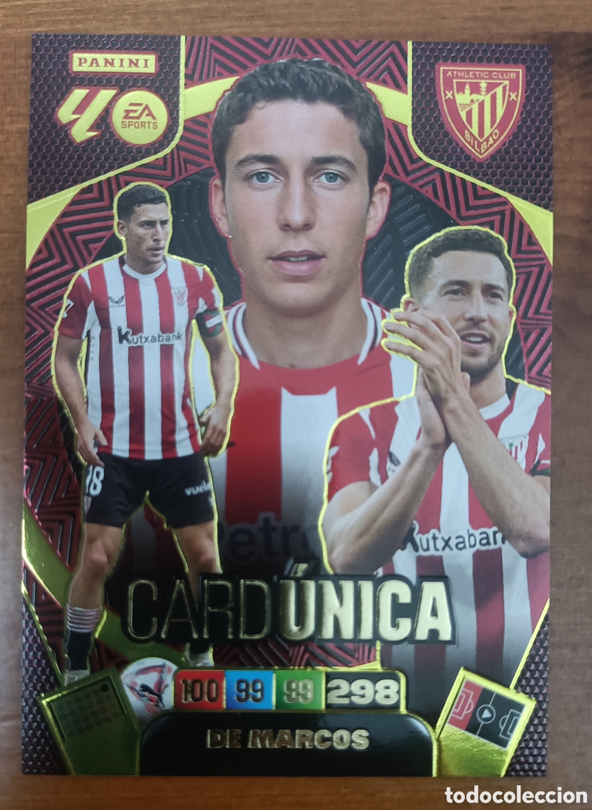 Cromos de f&uacute;tbol: De Marcos Athletic de Bilbao Card &Uacute;nica Adrenalyn 25/26