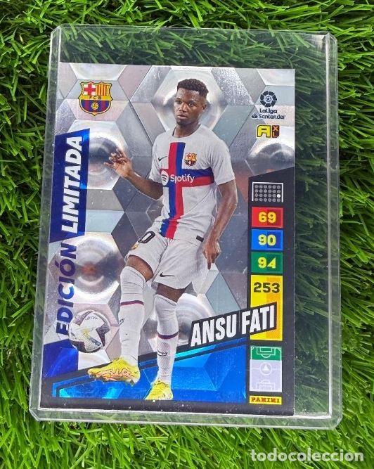 Cromos de f&uacute;tbol: Ansu Fati Edici&oacute;n Limitada FC Barcelona Adrenalyn XL 22 23