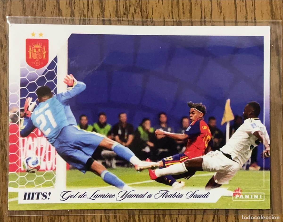 Cromos de f&uacute;tbol: Lamine Yamal #51 HITS! Gol a Arabia Saud&iacute; Panini Pasi&oacute;n Espa&ntilde;a Campeones 2026