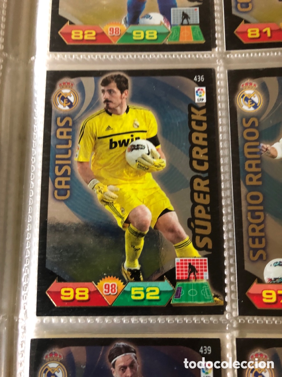 Cromos de f&uacute;tbol: CASILLAS REAL MADRID N&ordm; 436 SUPERCRACK ADRENALYN 2011 2012 PANINI XL 11 12 CROMO FUTBOL