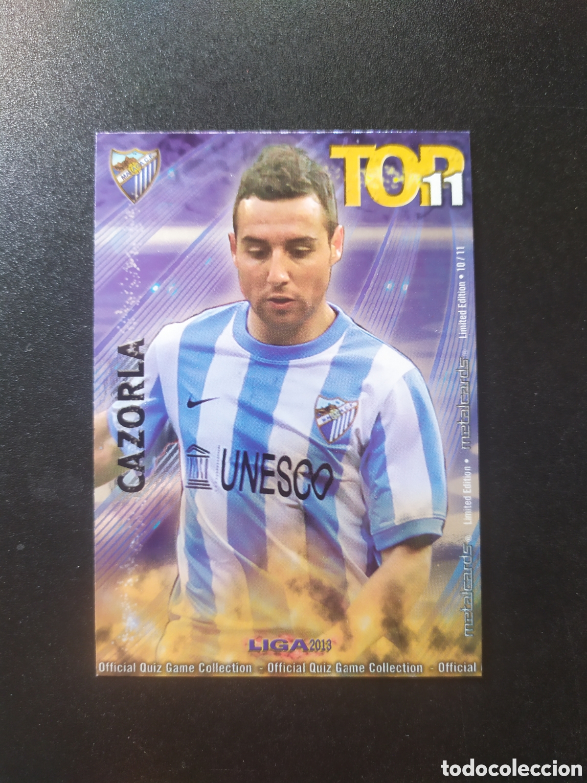 Cromos de f&uacute;tbol: Mundicromo fichas Liga 2012 2013 12 13 Cazorla metalcards l&iacute;mited edition top 10/11 Malaga