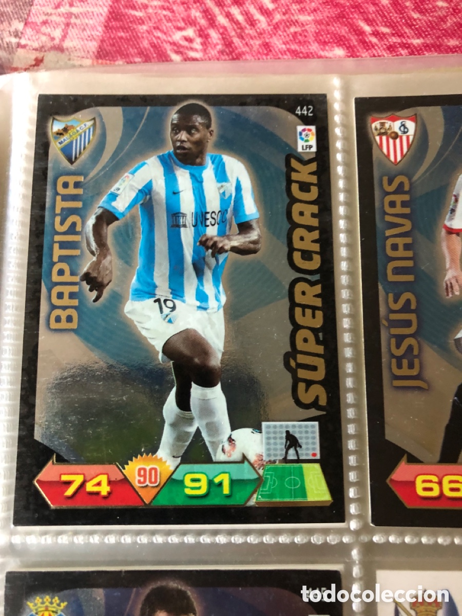 Cromos de f&uacute;tbol: Adrenalyn 2011 2012 11 12 malaga Supercrack Baptista 442