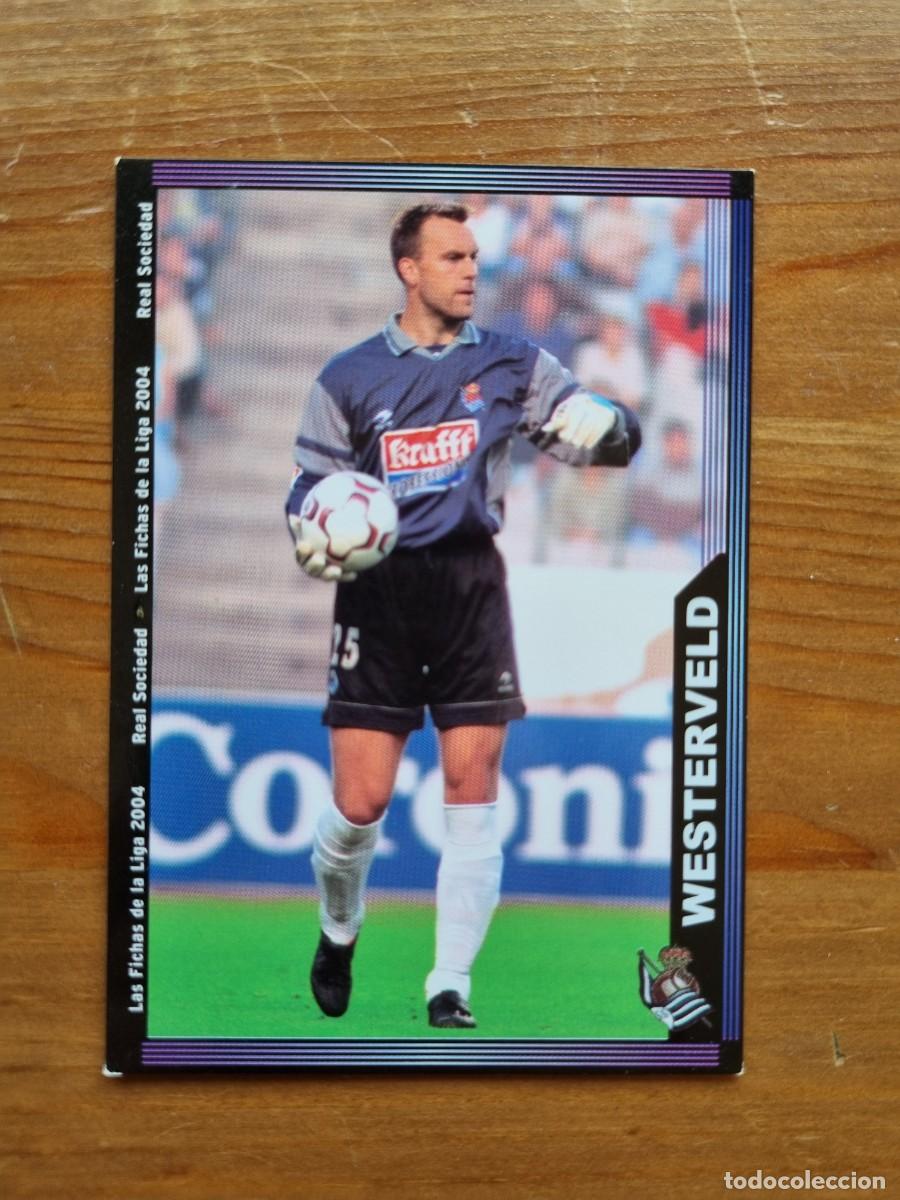Football Stickers: 32 WESTERVELD (Real Sociedad). Las Fichas de la Liga 2003 2004 03 04 (Mundicromo)