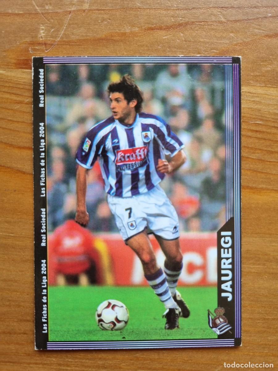 Cromos de f&uacute;tbol: 37 JAUREGI (Real Sociedad). Las Fichas de la Liga 2003 2004 03 04 (Mundicromo)