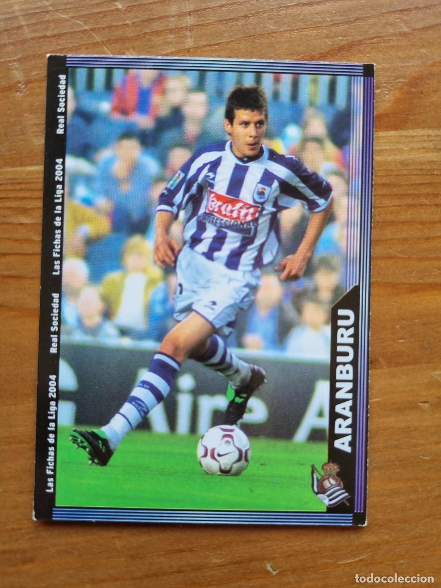 Cromos de f&uacute;tbol: 38 ARAMBURU (Real Sociedad). Las Fichas de la Liga 2003 2004 03 04 (Mundicromo)