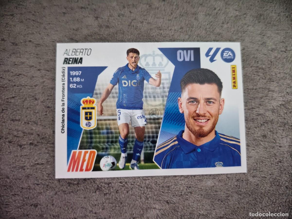 Figurine di Calcio: Cromo 12 ALBERTO REINA REAL OVIEDO. Colecci&oacute;n LALIGA F&uacute;tbol 2025-2026 PANINI Nuevo