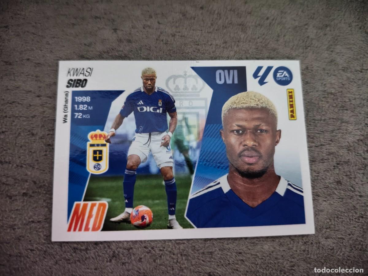 Cromos de f&uacute;tbol: Cromo 13 KWASI SIBO REAL OVIEDO. Colecci&oacute;n LALIGA F&uacute;tbol 2025-2026 PANINI Nuevo