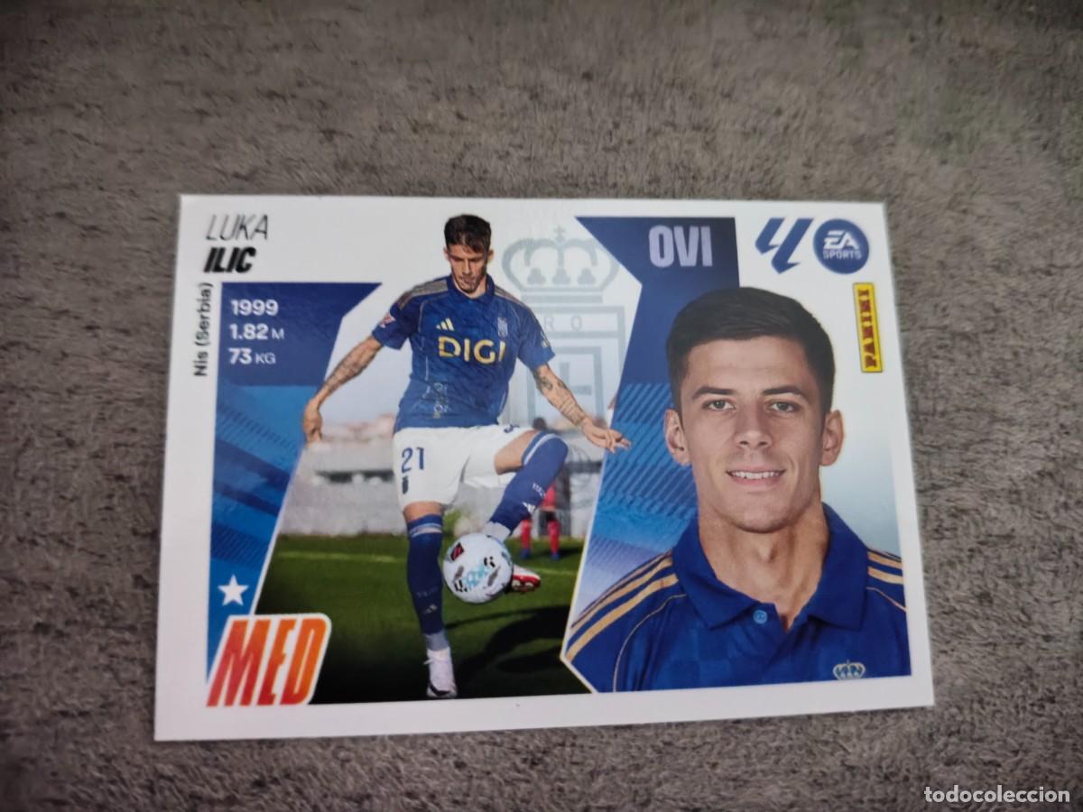 Cromos de f&uacute;tbol: Cromo 15 LUKA ILIC REAL OVIEDO. Colecci&oacute;n LALIGA F&uacute;tbol 2025-2026 PANINI Nuevo