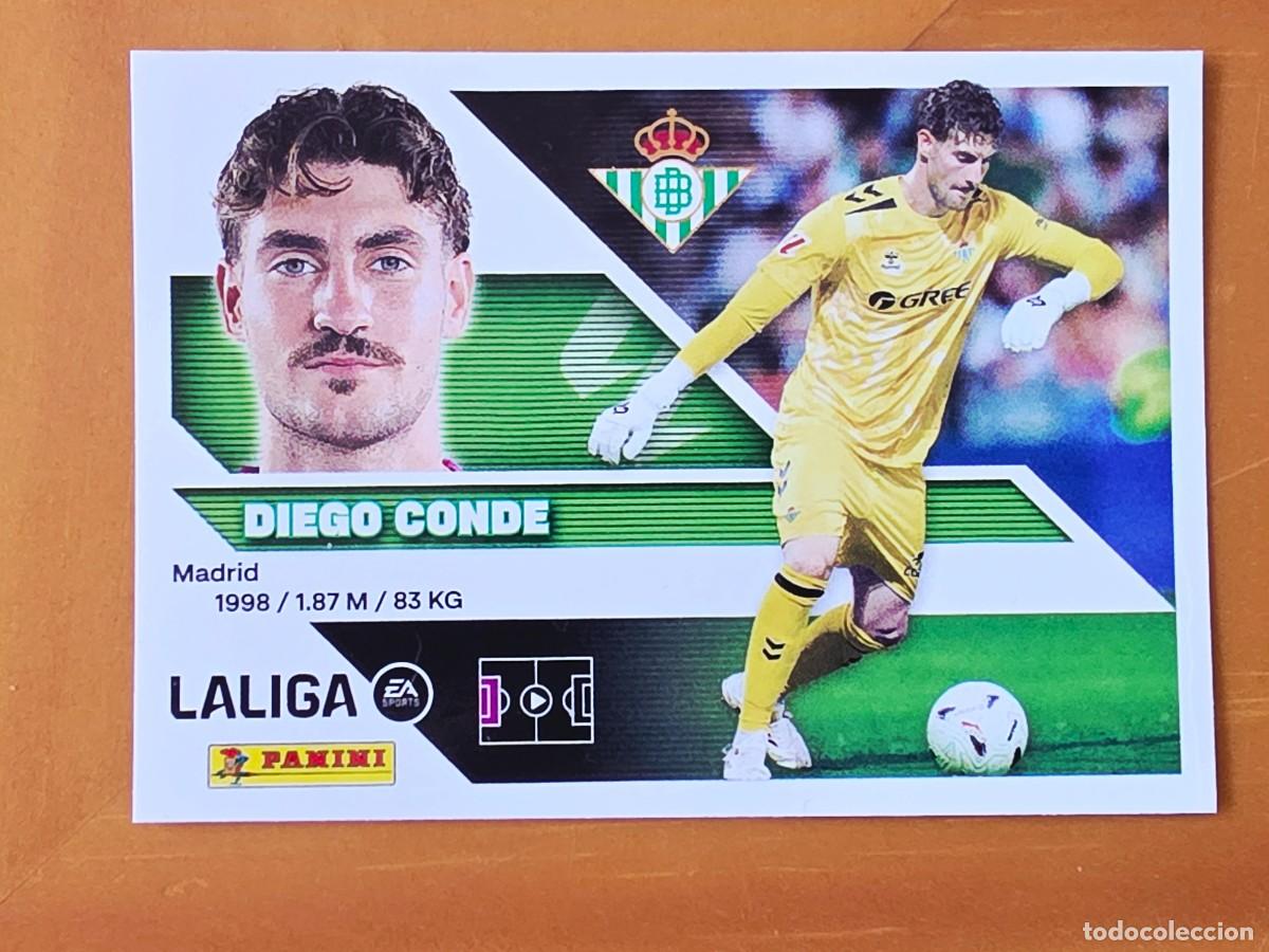 Cromos de f&uacute;tbol: 4 BIS Diego Conde, Coloca, Real Betis, Panini Ediciones Liga Este 2026 2027 sin pegar