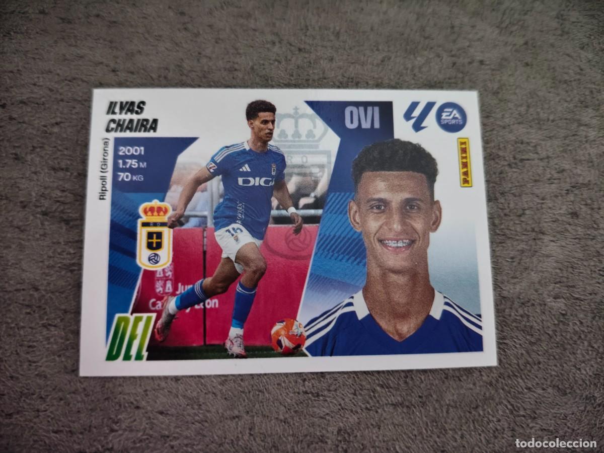 Cromos de f&uacute;tbol: Cromo 18A ILYAS CHAIRA REAL OVIEDO. Colecci&oacute;n LALIGA F&uacute;tbol 2025-2026 PANINI Nuevo