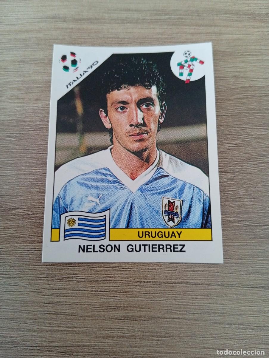 Cromos de f&uacute;tbol: NELSON GUTIERREZ 368 URUGUAY PANINI ITALIA 1990 90 SIN PEGAR NUNCA PEGADO
