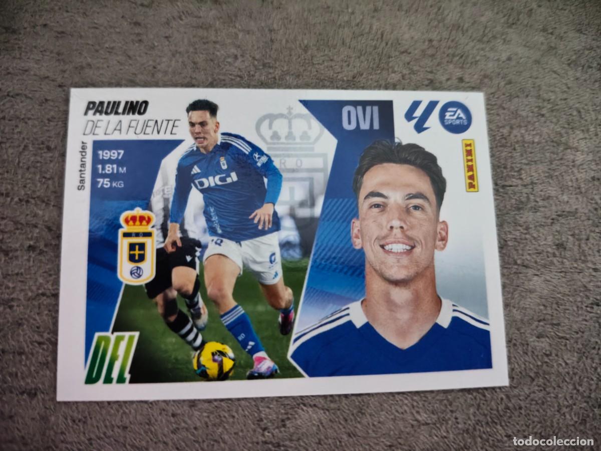 Cromos de f&uacute;tbol: Cromo 20 PAULINO DE LA FUENTE REAL OVIEDO. Colecci&oacute;n LALIGA F&uacute;tbol 2025-2026 PANINI Nuevo