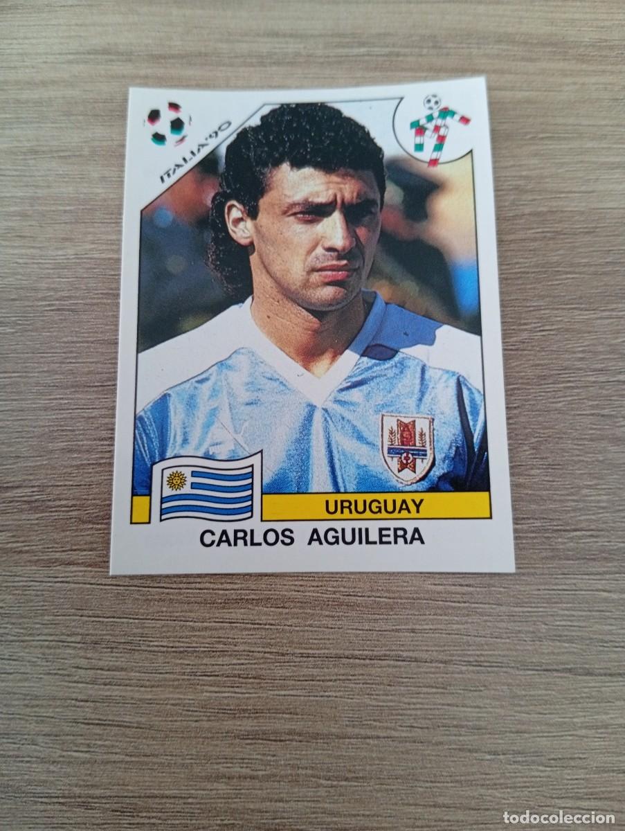 Cromos de f&uacute;tbol: CARLOS AGUILERA 381 URUGUAY PANINI ITALIA 1990 90 SIN PEGAR NUNCA PEGADO