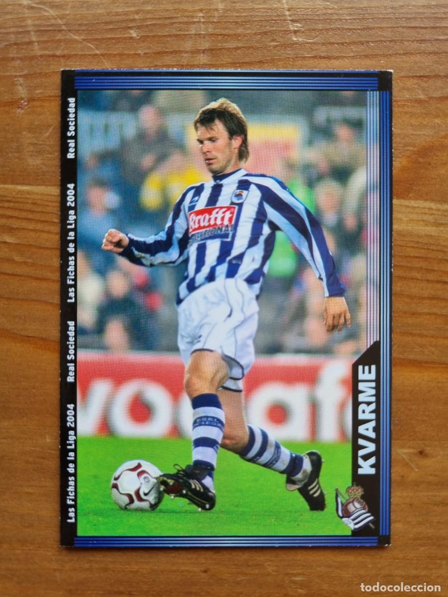 Cartes &agrave; collectionner de Football: 40 KVARME (Real Sociedad). Las Fichas de la Liga 2003 2004 03 04 (Mundicromo)