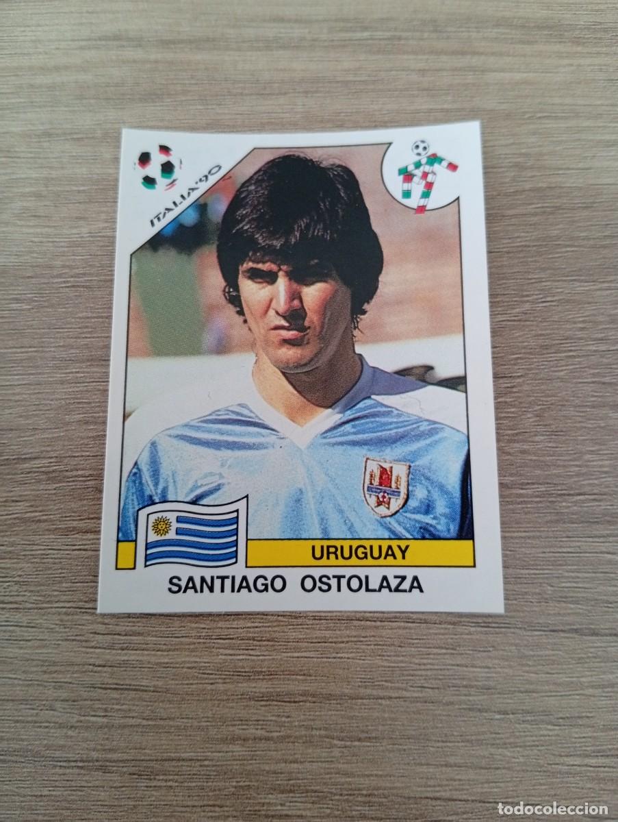 Cartes &agrave; collectionner de Football: SANTIAGO OSTOLAZA 373 URUGUAY PANINI ITALIA 1990 90 SIN PEGAR NUNCA PEGADO