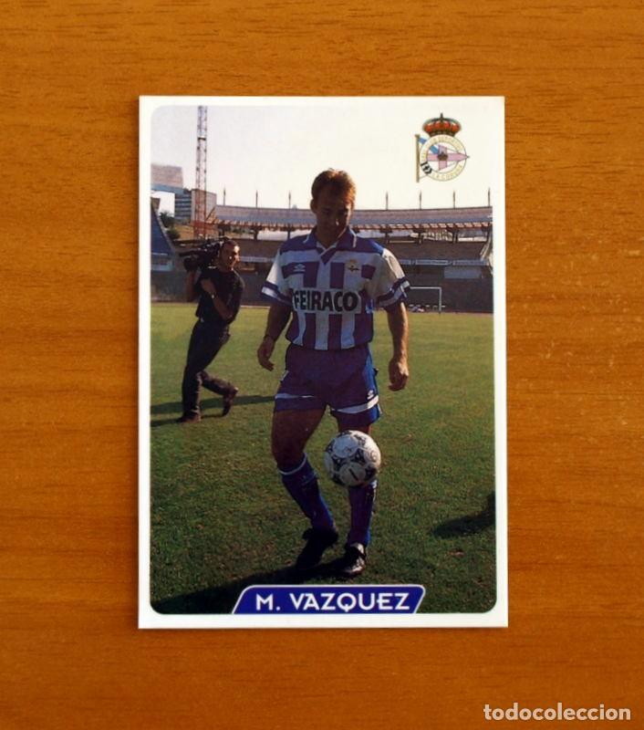 Cartes &agrave; collectionner de Football: Deportivo La Coru&ntilde;a-N 34 Mart&iacute;n V&aacute;zquez-UH-&Uacute;ltima Hora-Las Fichas la Liga 95-96-1995-1996-Mundicromo